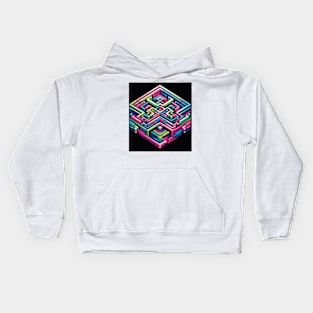 Abstract Geometric Pattern Kids Hoodie